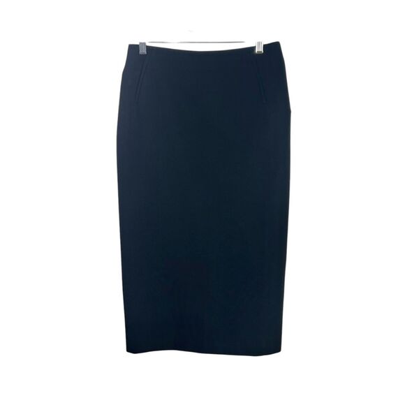 Gianni Versace Classic Back Zipper Pencil Midi Skirt Black Size 8-10 Medium - Picture 3 of 13